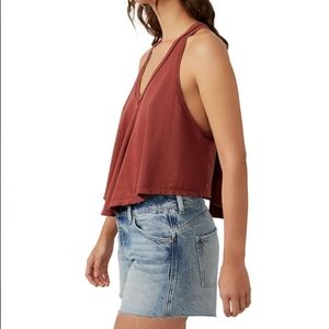 Free People Karri Swing Tank XL Burnt Henna